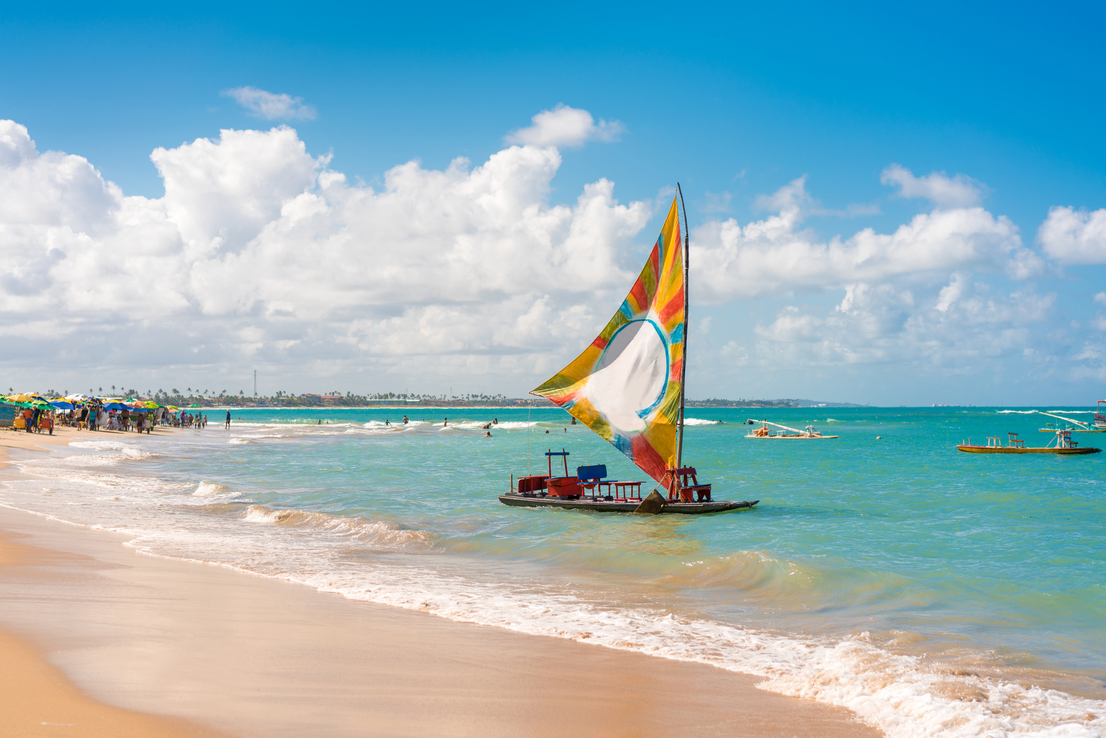 Porto de Galinhas Beach in Tamandaré, Pernambuco, Brazil